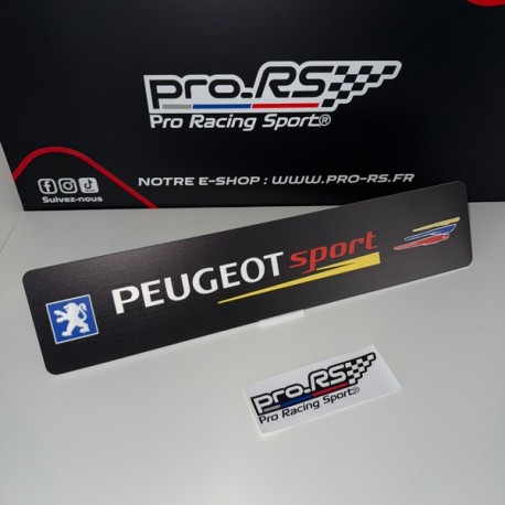 Cache plaque Peugeot Sport Noir Eco