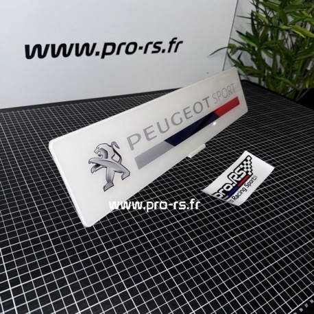 Cache plaque plexi HD Alpine avec fond imprimé carbone