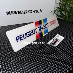 Cache plaque plexi HD Peugeot Talbot Sport 01