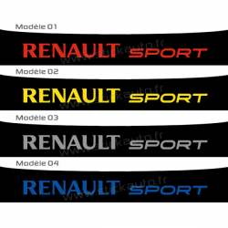 Bandeau pare soleil Renault Sport 
