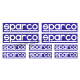 Kit 10 Stickers SPARCO transfert