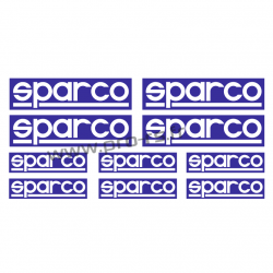 Kit 10 Stickers SPARCO Transfert