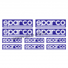 Kit 10 Stickers SPARCO transfert