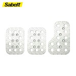 Kit Pedalier Alu Sabelt Grain de riz Argent