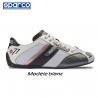 Chaussures SPARCO Time 77 en cuir et tissu pour homme BLANC