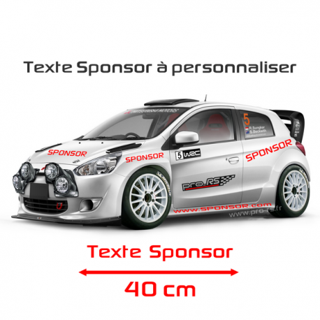 Lettrage Sponsor 40cm