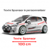 Lettrage Sponsor 100cm