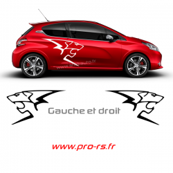 Kit Stickers Peugeot Sport 2016 40cm - Pro-RS