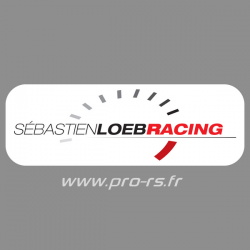 Sticker Sébastien Loeb Racing fond blanc