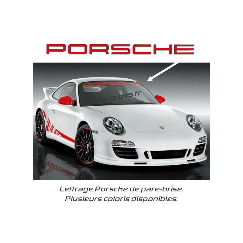 Pare - soleil pour toutes Porsche, avec logo central
