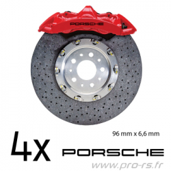 Porsche Kit 4 Stickers d'étrier